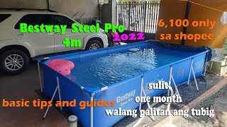 BESTWAY steel pro 1month tubig clear parin [upl. by Phoebe817]