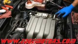 Audi 32L fsi motor intake manifold carbon build up and thermostat replacement DIY by Edge Motors [upl. by Lleval186]