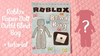 paper diy roblox outfit blind bag  tutorial  asmr  applefrog [upl. by Ronoc]