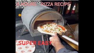 My Pizza recipe with dry yeast with 6 hours at room temperatureeasy to make for everyone [upl. by Ylram753]