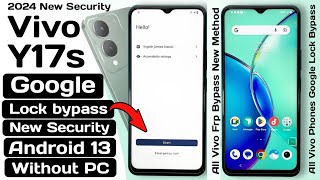 Vivo Y17s frp bypass android 13  Vivo Y17s V2310 Google Lock Bypass  Vivo Y17s Frp Bypass [upl. by Naples]