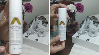 واقي شمسي مزيل للبقع والتصبغات لجميع انواع البشرة وبالخصوص البشرة الحساسة actinica lotion [upl. by Litch254]