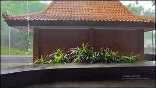 Heavy rain on the roof of an old house the sound of rain for sleep relaxation [upl. by Benedix]