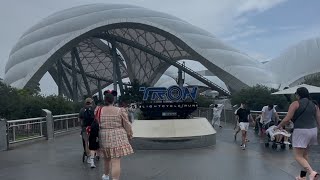 TRON LIGHTCYCLE  RUN Front row POV [upl. by Cirdet948]