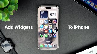 How To Add Widgets To iPhone Home Screen  iOS 18 Tips [upl. by Leasia496]