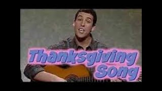 Adam Sandler  The Thanksgiving Song  Sofa King Karaoke [upl. by Aihsit]