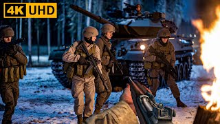 Ambush Ardennes Forest World War 2 Gameplay Walkthrough Ultra High Graphic 4K 60FPS Call of Duty [upl. by Yruoc]