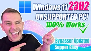 How to Install Windows 11 23H2 on Unsupported PC New Method 2023 [upl. by Chinua]