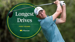 The Longest Drives From the 2024 First Round  The Masters [upl. by Ettesil962]