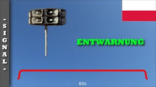 Sirenensignal quotEntwarnungquot Polen  ESA3000 [upl. by Nordna35]