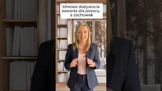 Pozorna umowa dożywocia a zachowek [upl. by Cynde687]