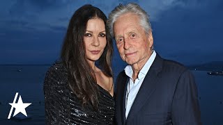 Catherine Zetajones amp Michael Douglas Kiss amp Get Serenaded By Bono In Joint Birthday Video [upl. by Harve]