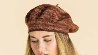 Crochet Sock Yarn Beret Pattern  EASY  The Crochet Crowd [upl. by Adniroc503]