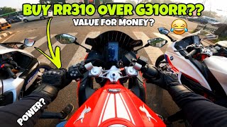 Apache RR310 is better than BMW G310RR  Value For Money [upl. by Garcia726]