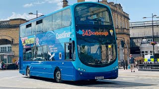 Coastliner Bus 2773 On 843 From Leeds To Scarborough Via York [upl. by Rim]