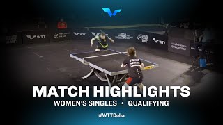 Loana Singeorzan vs Shi Xunyao  WS  WTT Contender Doha 2022 Qual [upl. by Davidde]