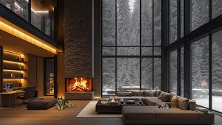 Snowfall Sounds Stress Relief Winter Ambience ❄ Peaceful Relieving Winter for Calm and Relaxing [upl. by Cogan]