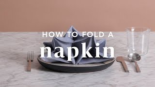 How To Fold A Napkin Starburst Style [upl. by Ethelind]