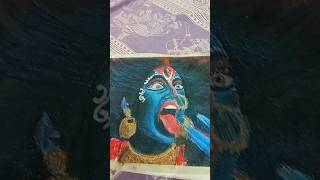 MAA KALRATRI DRAWING MAA KALI DRAWING MAHAKALI DRAWING OIL PASTEL ART [upl. by Sihon124]