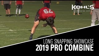 2019 Pro Combine  Long Snapping Showcase [upl. by Leticia524]