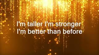 Taller Stronger Better Karaoke Instrumentals [upl. by Ensoll]