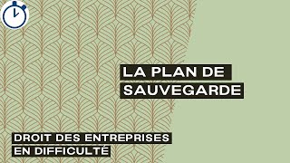 La Plan de Sauvegarde  Droit des entreprises en difficulté [upl. by Queridas740]