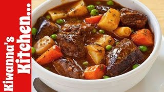 Easy Hearty Beef Stew Recipe HOW TO MAKE HOMEMADE BEEF STEW [upl. by Ylrehc610]