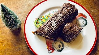 Bûche de Noël Recipe Yule Log Cake  Episode 372  Baking with Eda [upl. by Cutlip156]