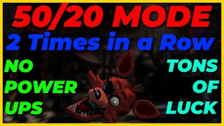 FNAF UCN  5020 Mode Twice in a Row No Powerups [upl. by Auhsoj]