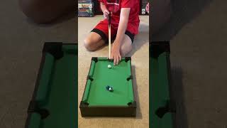 Mini pool table shot [upl. by Reinnej]