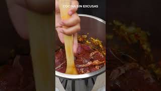 Como Hacer SUDADO DE CARNE  Recetas Fáciles shortvideo viralvideo [upl. by Tera]