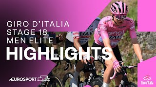 ELECTRIFYING SPRINT ⚡️  Giro DItalia Stage 18 Race Highlights  Eurosport Cycling [upl. by Barny]