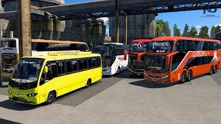 ETS2 Online  Cuộc Đua Tốc Độ Của Những Chiếc Xe Khách [upl. by Yrtua944]