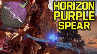 Horizon Zero Dawn Tips  How to get the PURPLE SPEAR Horizon Zero Dawn gameplay PS4 pro [upl. by Edna346]