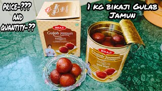 Bikaji Gulab Jamun l bikaji Gulab Jamun tin review l Diwali special sweet l gulab jamun [upl. by Nrublim299]