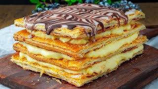 quotNAPÓLEONquot torta leveles tésztából Leggyorsabb recept [upl. by Japeth590]