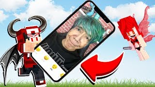 VIREI O MINGUADO POR 24 HORAS E USEI O FACEAPP DEU RUIM no MINECRAFT [upl. by Esilenna]