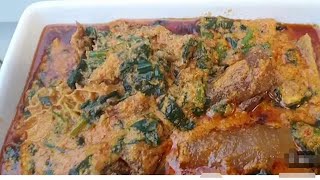 How to make Egusi soup with spinach [upl. by Jamima]