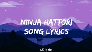 Ninja hattori title song lyrics Main Ninja hattori [upl. by Leirol629]