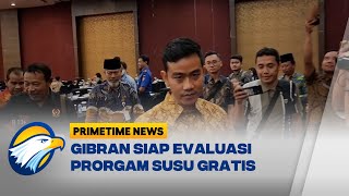 Gibran Siap Evaluasi Program Makan amp Susu Gratis [upl. by Odysseus281]