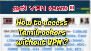 Tamilrockers New link 2021  How to access Tamilrockers without VPN [upl. by Randall]