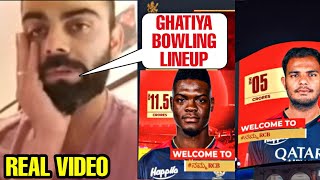 Virat Kohli not happy with RCB managements huge mistake in IPL Auction amp RCB poor bowling lineup [upl. by Nivra]