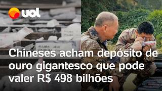 Chineses acham depósito de ouro gigantesco que pode valer R 498 bilhões confira [upl. by Rolyab149]