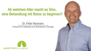 Ab welchem Alter macht es Sinn eine Behandlung mit Botox zu beginnen [upl. by Wennerholn]