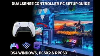 How to use PS5 Dualsense controller on DS4 Windows and PCSX2 RPCS3 Setup Guide [upl. by Earahs]