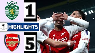 Sporting Cp vs Arsenal 15 Extended Highlights  Champions League [upl. by Coleman126]