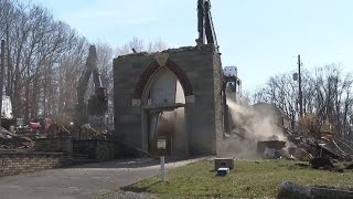 Church in Eynon demolished [upl. by Faun]