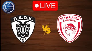 🔴 Live PAOK vs Olympiakos  Live Play By Play Scoreboard [upl. by Ardnuhs]