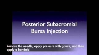 SdMskProject Shoulder Subacromial Injection [upl. by Ednargel]