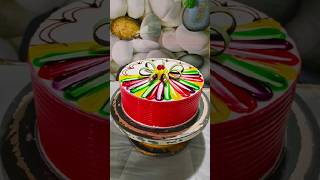 Multi Colour Cake Design  Multi Colour Cake shorts youtubeshorts video [upl. by Larine]